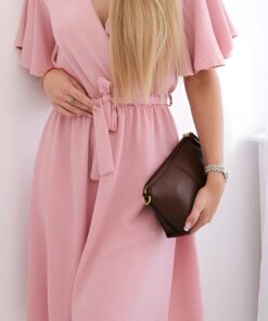 Saty s vrstvenym vystrihem staroruzova