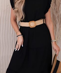 Saty s volanky cerne