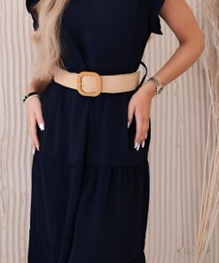 saty s volanky namornicka modr